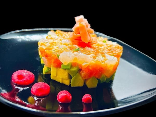Tartare salmone e branzino