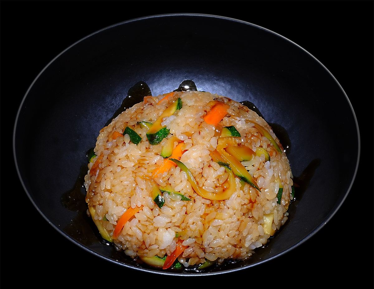 Wok di riso e verdure
