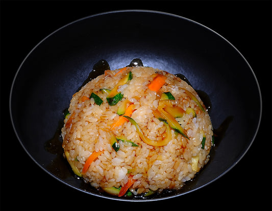 Wok di riso e verdure